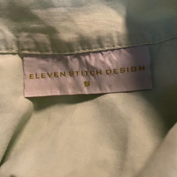Eleven Stitch Design Button Up Top - Picture 3 of 6